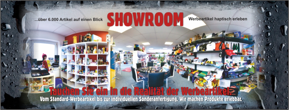 Werbeartikel-Showroom Werbeartikel-Musterraum